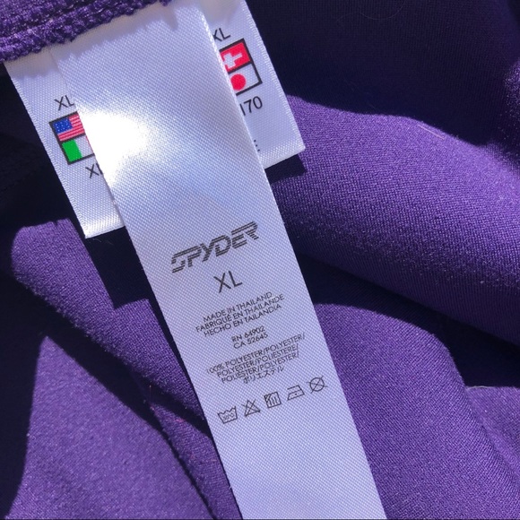 Spyder 1/4 Zip Pullover Fleece Lightweight - Picture 4 of 6